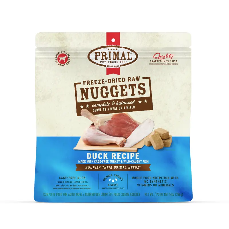 Primal Freeze Dried Dog Food - Duck - 5.5oz