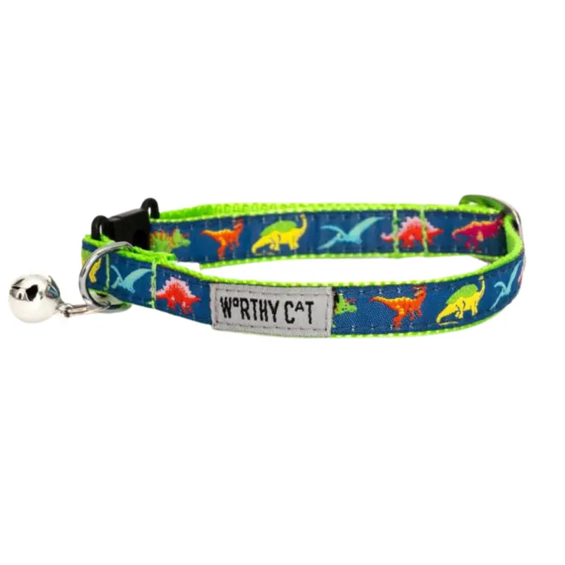 The Worthy Cat Collar Dino 10-12"