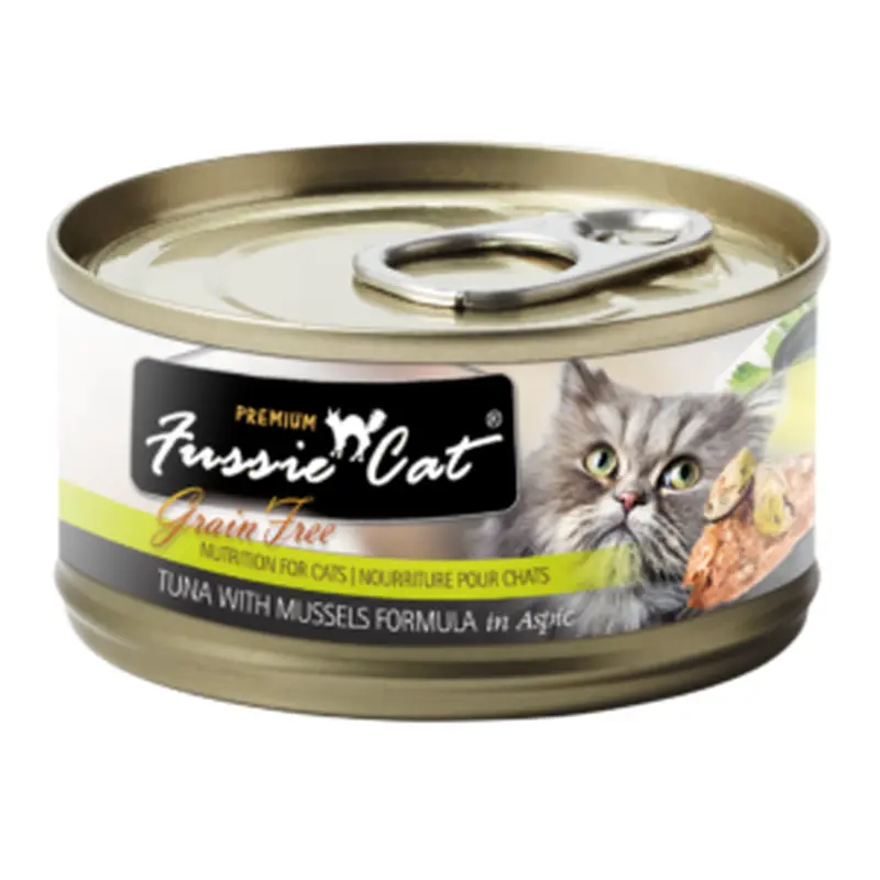 Fussie Cat Can Tuna and Mussel in Aspic GF 2.82oz