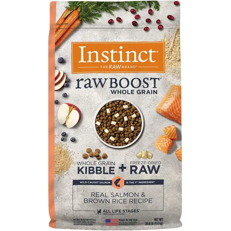 Instinct Raw Boost Whole Grain Salmon & Brown Rice Dry Dog (3.5lb)