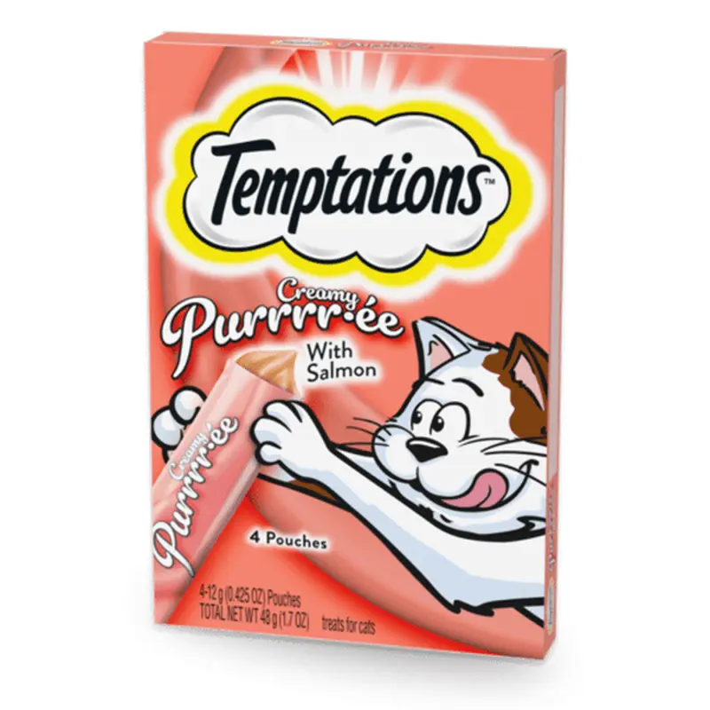Temptations Creamy Salmon Cat Treat (1.7oz)