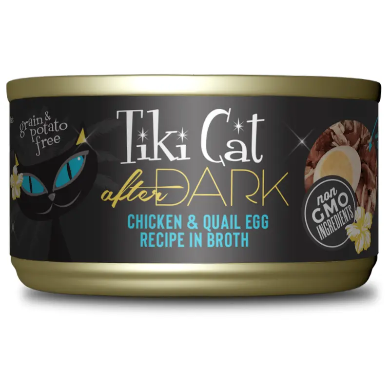 Tikicat Adult After Dark Chicken and Quail in Broth (2.8oz)