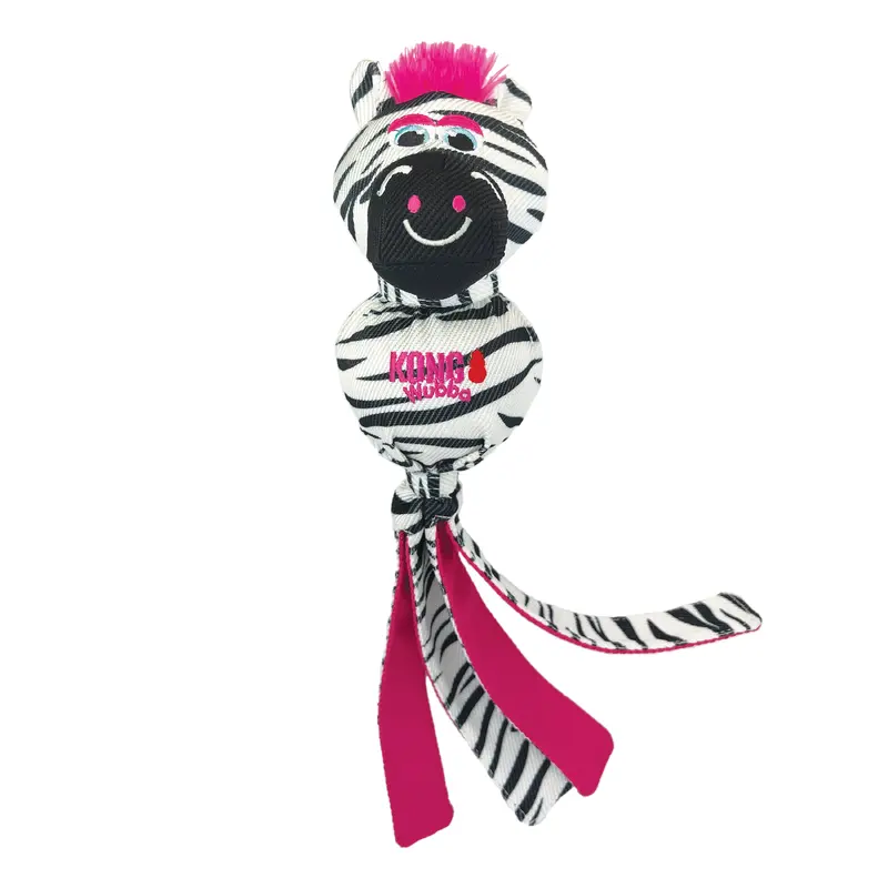 Kong Large Dog Wubba Zoo Zebra