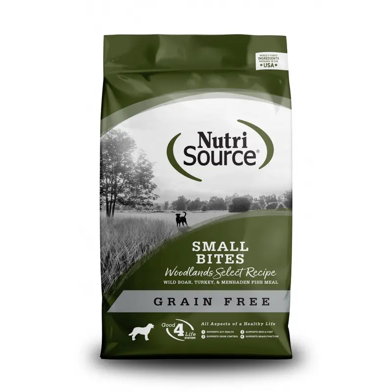 NutriSource Grain Free Woodlands Select Small Bites Dry Dog Food