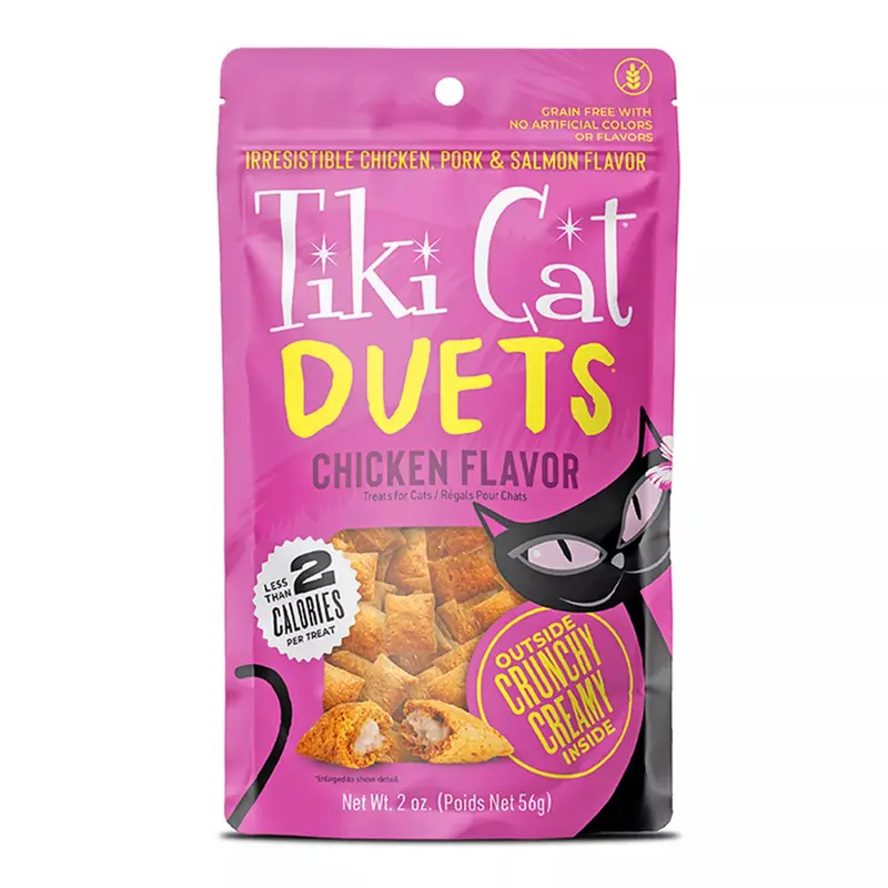 Tiki Cat Duets Cat Treats - Chicken - 2oz Pouch