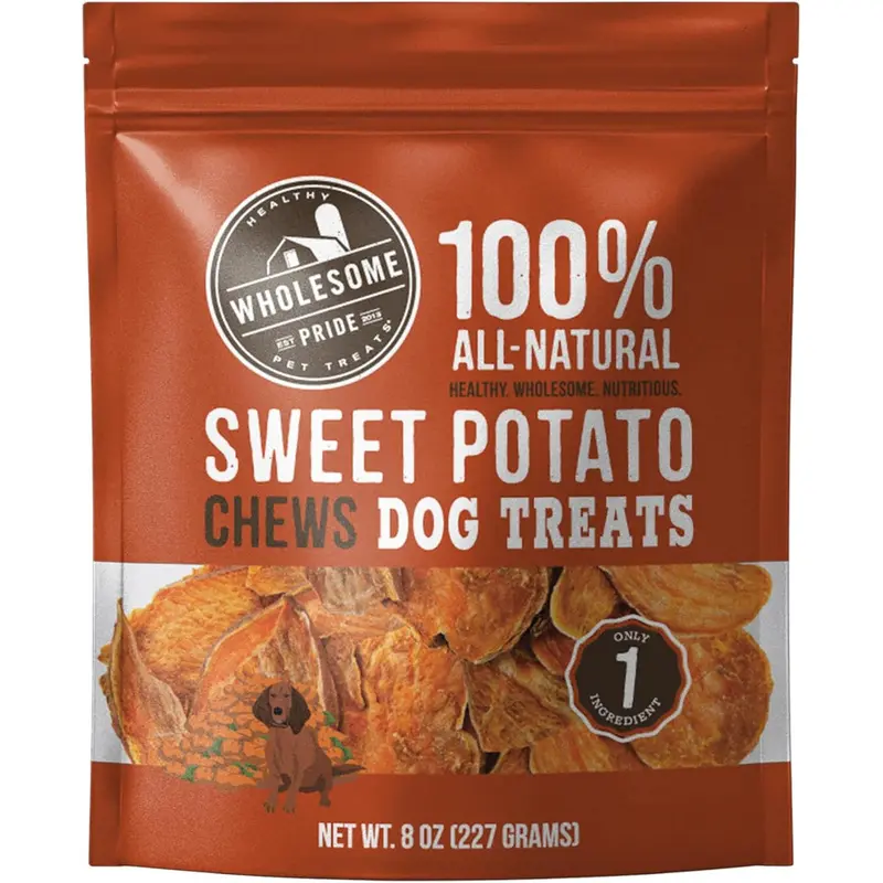 Wholesome Pride 100% Natural Sweet Potato Dog Chews