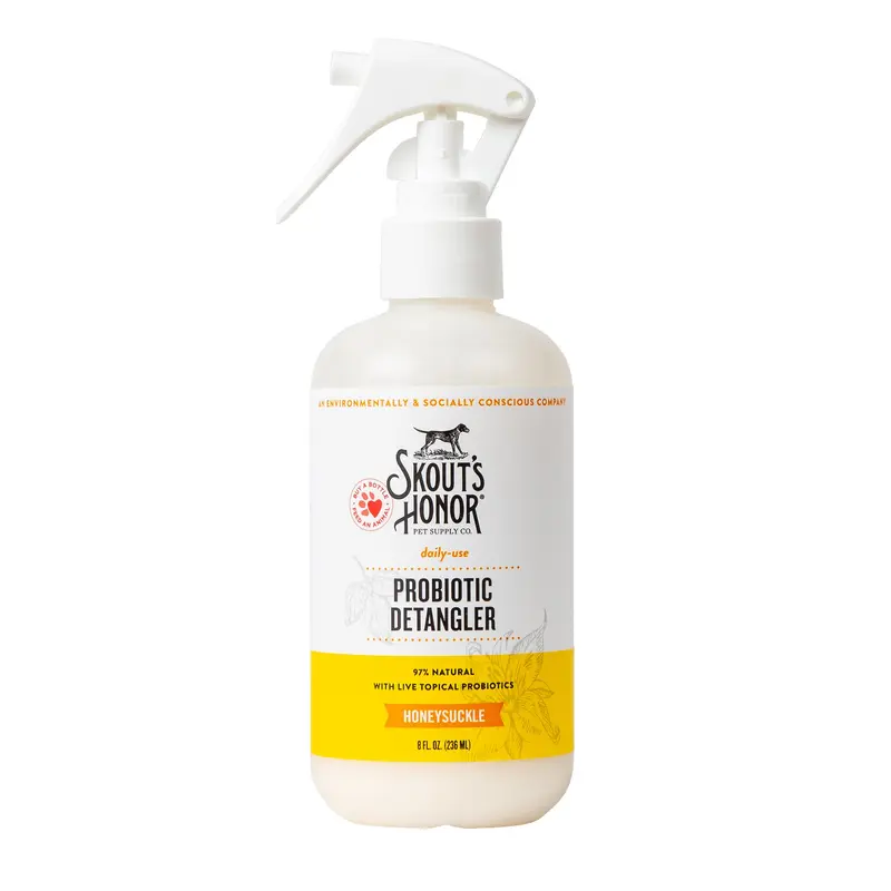 Skout's Honor Probiotic Daily Use Detangler Honeysuckle for Dogs, 8 fl. oz., 8 FZ