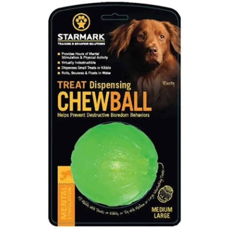 Starmark Treat Dispensing Chew Ball Medium