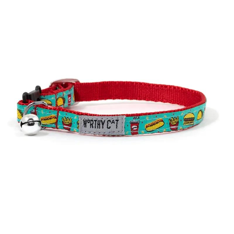The Worthy Cat Collar Food Fest 10-12"