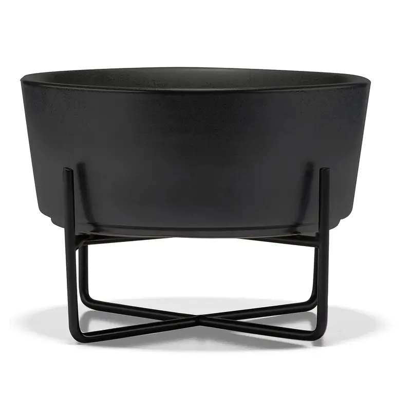 Waggo Simple Solid Dog Bowl + Stand