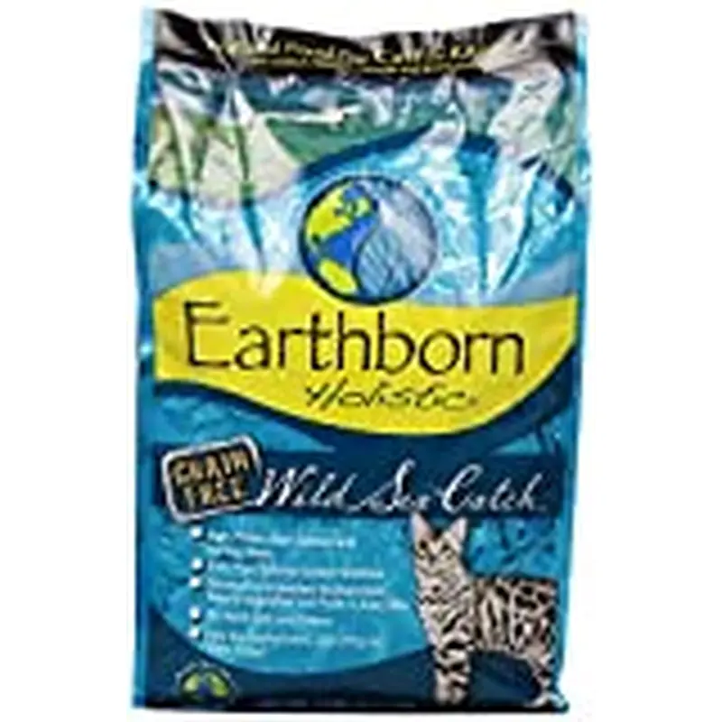 Earthborn Holistic Grain-Free Wild Sea Catch Salmon & Herring Natural Dry Cat Food, 4lb