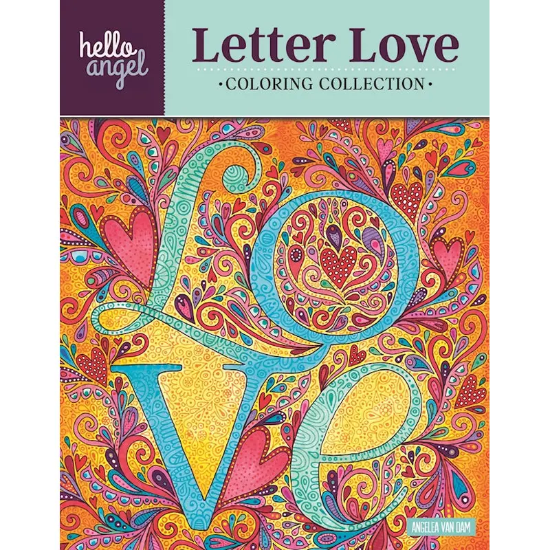 Hello Angel Letter Love Coloring Collection