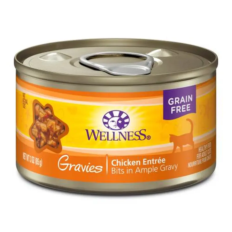 Wellness Complete Health Adult Gravies Chicken Entree Wet Cat Food (3oz)