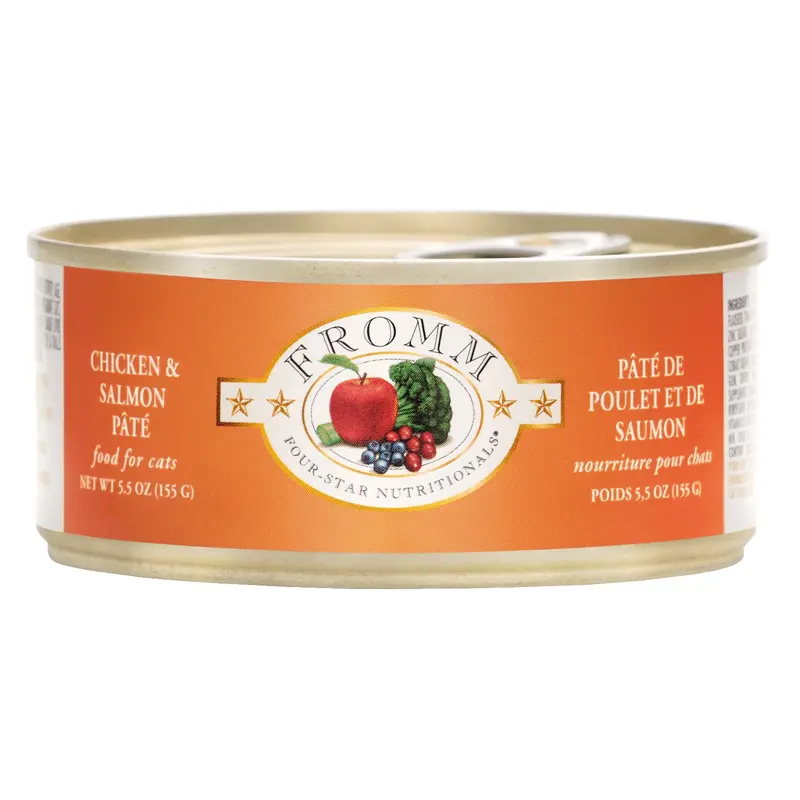 Fromm Four-Star Wet Cat Food - Chicken & Salmon Pt - 5.5oz Can