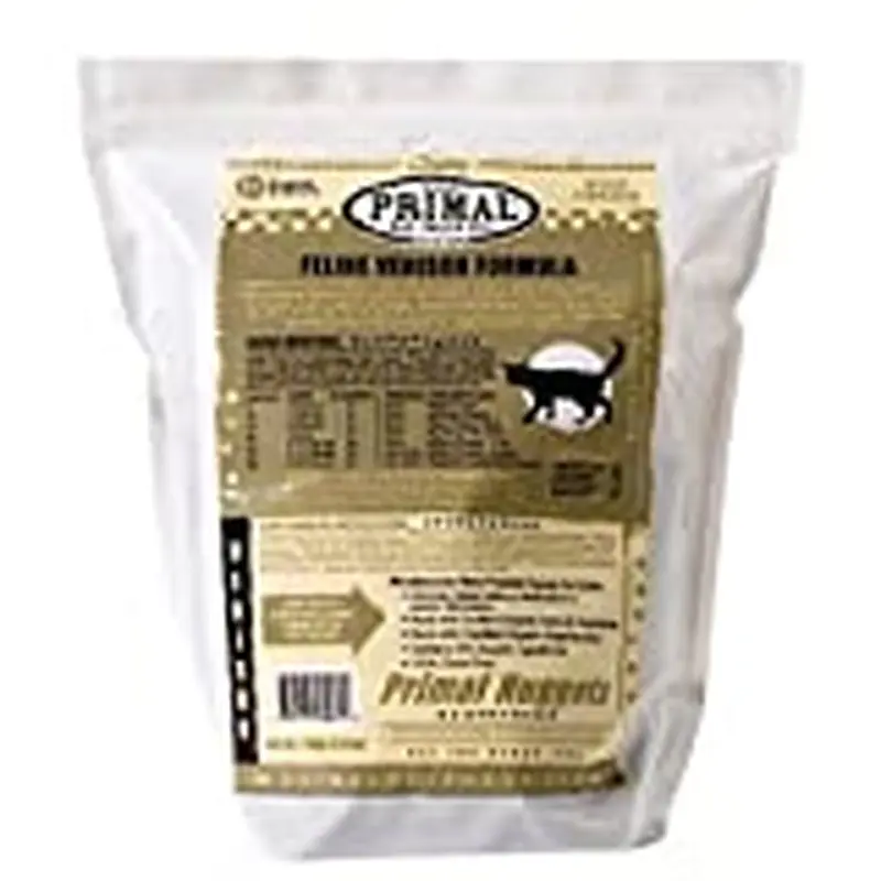 PRIMAL PET FOODS 850240 Feline Venison Nuggets, 3-Pound