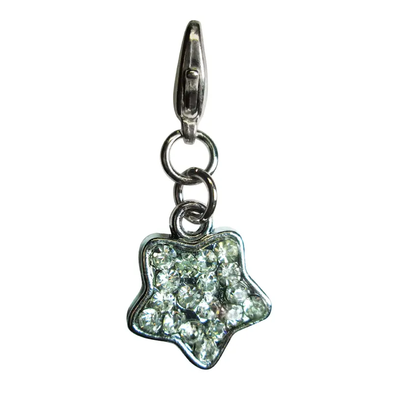 Sparkling Clear Rhinestone Star Charm