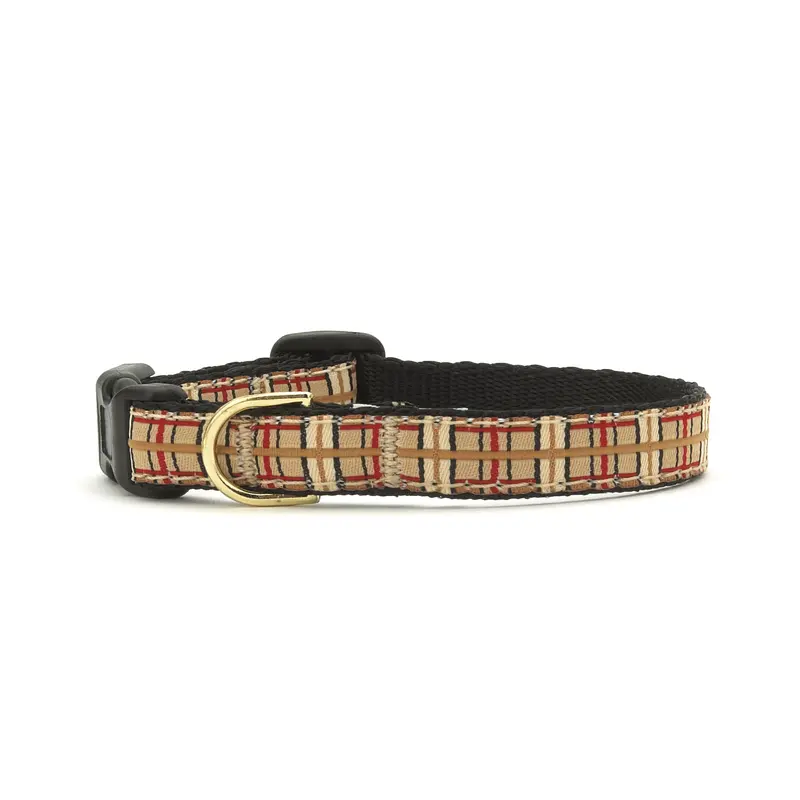 Up Country Plaid Small Breed Dog Collar