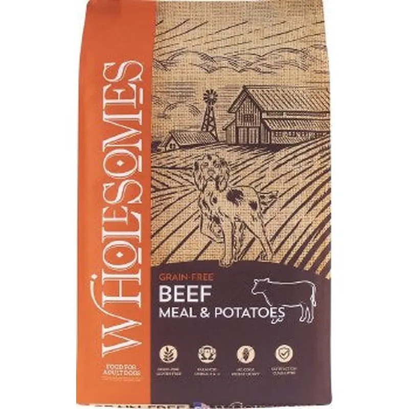 Wholesomes Beef Meal and Potato Dog Food (35lb)
