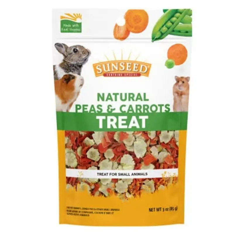 Vitakraft Sunseed Peas & Carrots Small Animal Treat, 3oz