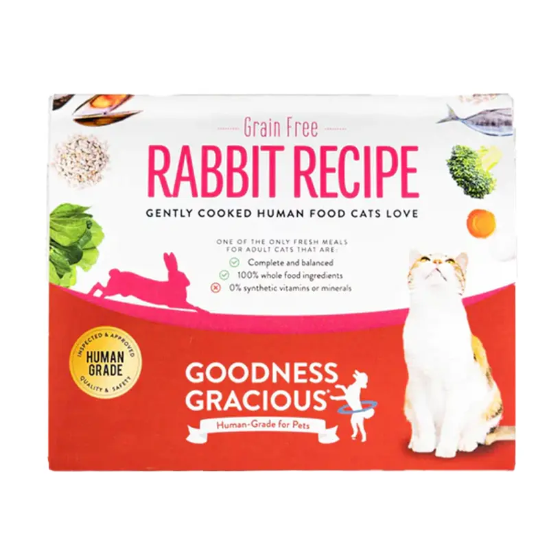 Goodness Gracious Gently Cooked Grain Free Rabbit Recipe for Cats 32oz