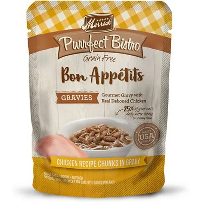 Merrick Purrfect Bistro Bon Appetits Grain Free Wet Cat Food Chicken 3oz