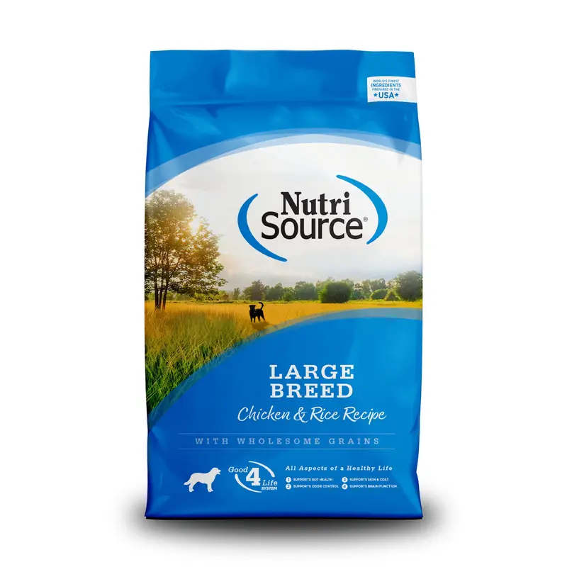 Nutri Source Large Breed Adult Chicken & Rice 26 Lb.