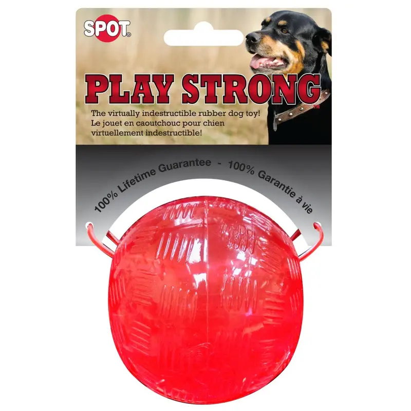 Spot Ethical Pet Dog Toy Play Strong Rubber Ball 3.25In