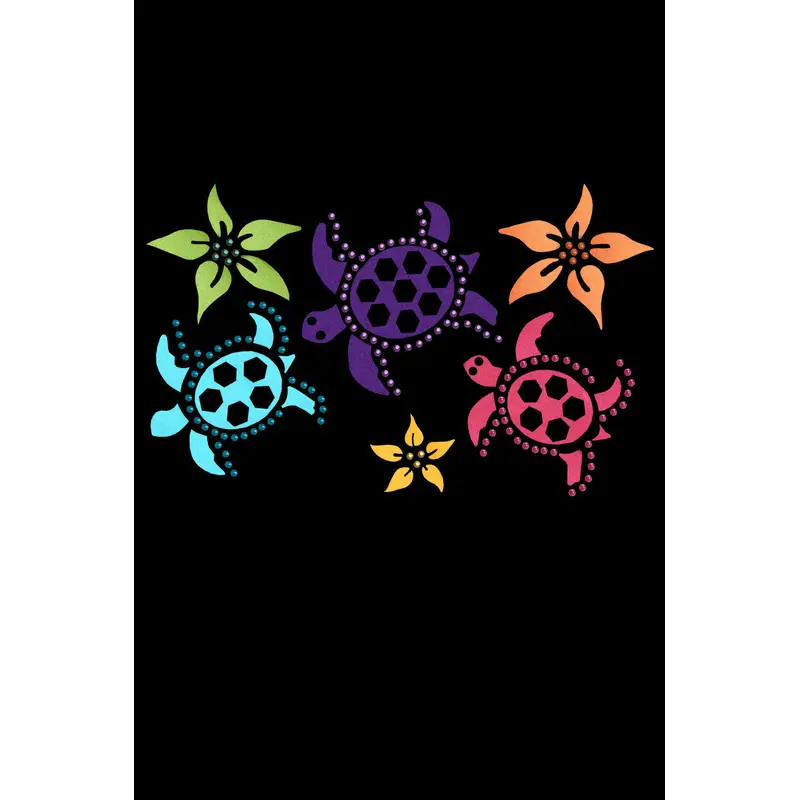 Satin Sea Turtles with Flowers - Custom Tutu