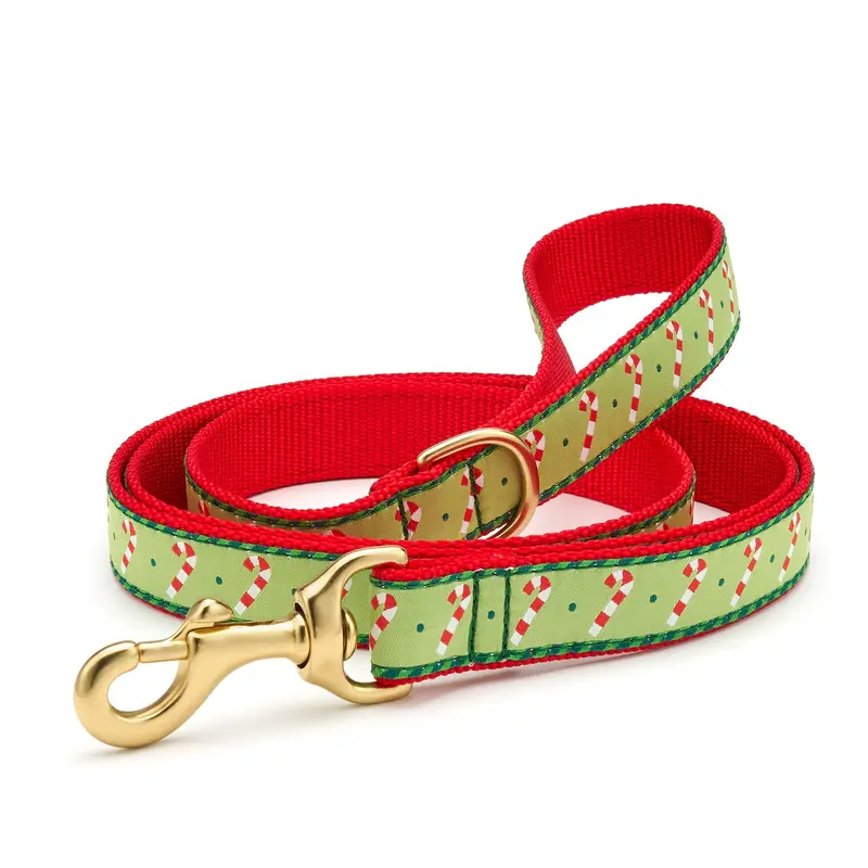 Candy Cane Dog Lead