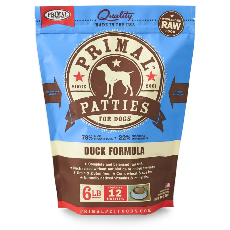 Primal Raw Frozen Duck, Turkey & Fish Formula