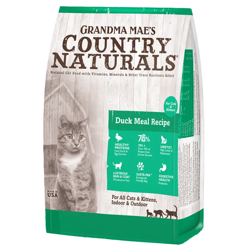 Grandma Mae's Country Naturals Dry Cat Food Duck and Rice 12lb