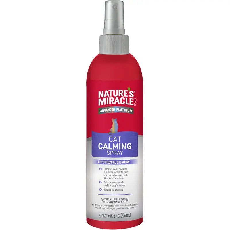 Natures Miracle  Just For Cats No Stress Calming Spray 8 oz.