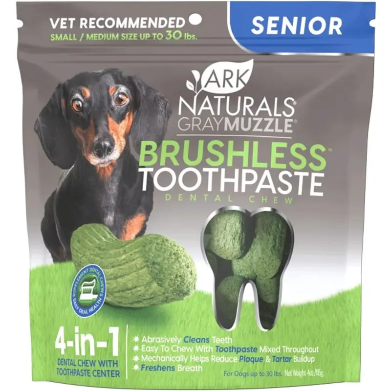 Ark Naturals Gray Muzzle Brushless Toothpaste for Senior Dogs