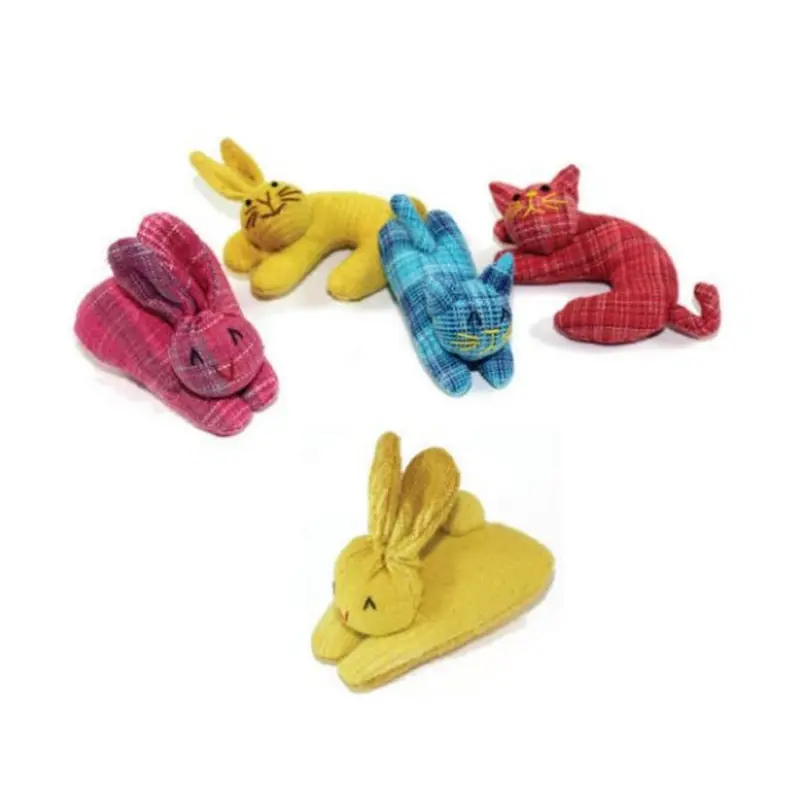 Goli Design Cotton Nip-Naps & Curly Cat Toys 2.5"