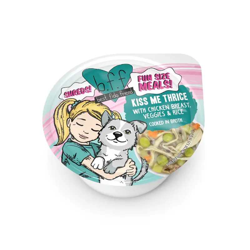 Weruva BFF Kiss Me Thrice Chicken, Veggies & Rice Dog Cup