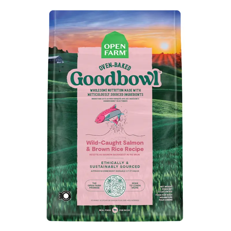 Open Farm GoodBowl Dry Dog Food - Salmon & Brown Rice - 3.5lb Bag