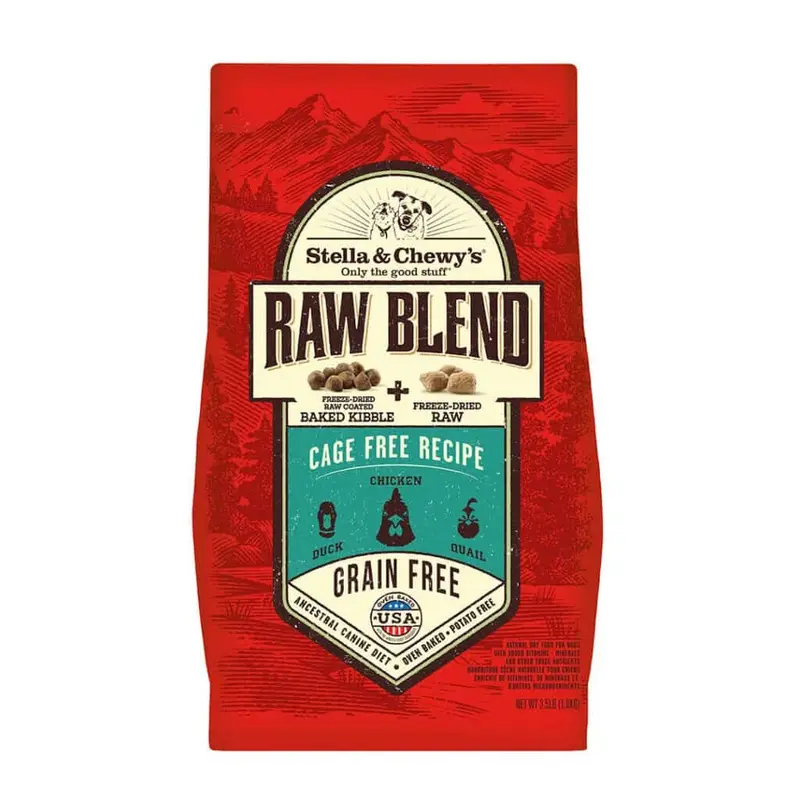 Stella & Chewy's Cage-Free Raw Blend Kibble Dry Dog Food 10lb