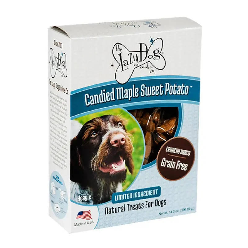 THE LAZY DOG COOKIE CO  INC THE LAZY DOG COOKIE CO. GRAIN-FREE CANDIED MAPLE SWEET POTATO LIMITED INGREDIENT CRUNCHY B