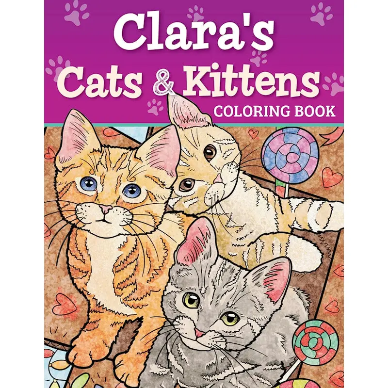 Cats and Kittens Coloring Book Customized