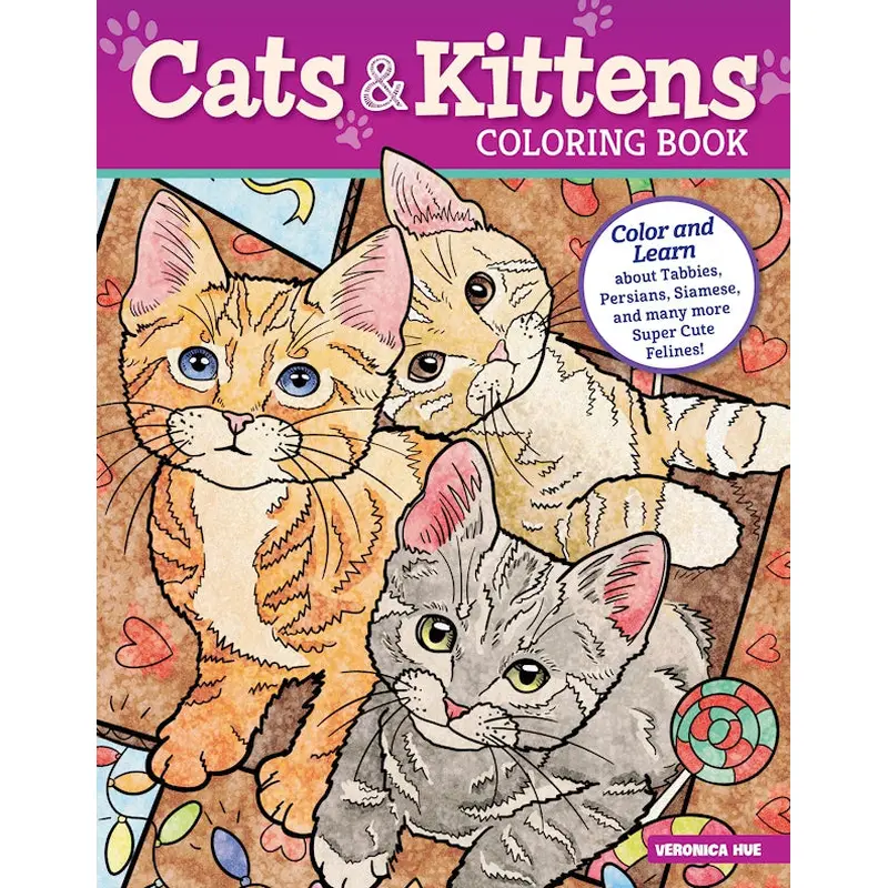 Cats & Kittens Coloring Book