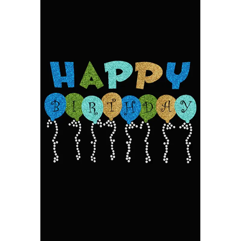 Happy Birthday Balloons (Blue) - Bandana