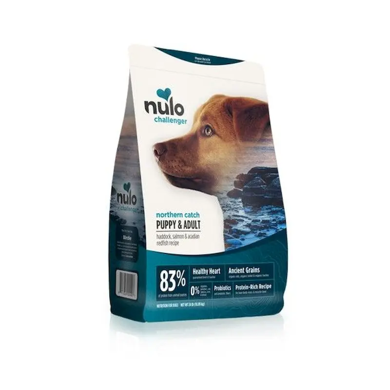 Nulo Challenger Puppy & Adult Dry Dog Food - Haddock, Salmon, & Acadian Redfish, 24lb Bag