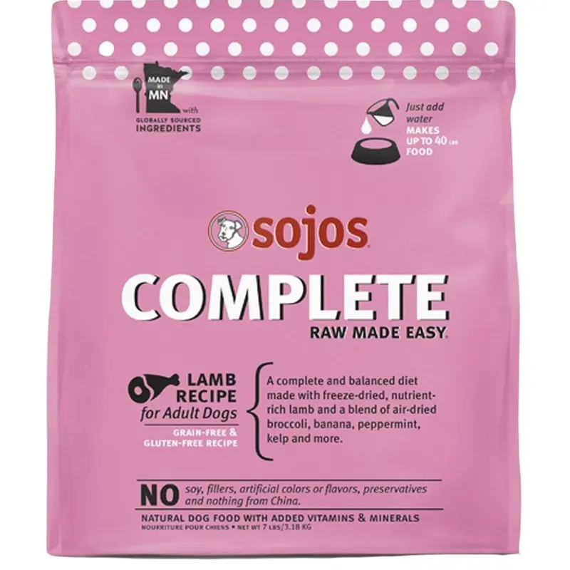 Sojo's Complete Lamb Recipe Dog Food 7lb