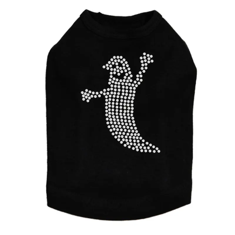 Skinny Rhinestone Ghost - Dog Tank