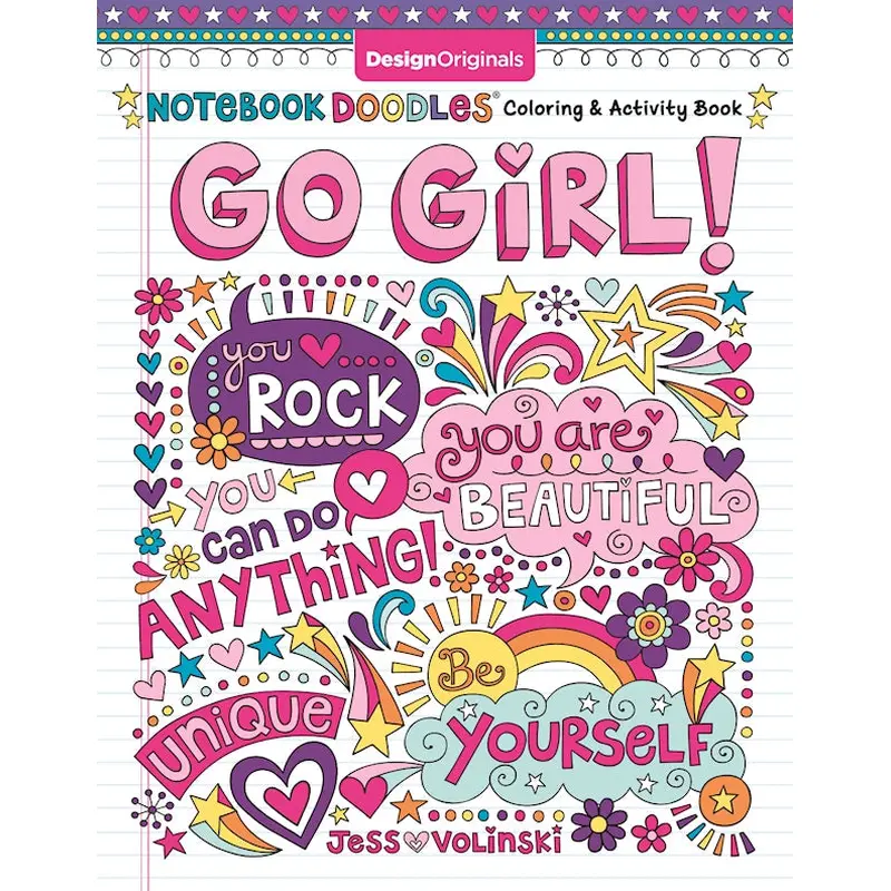 Notebook Doodles Go Girl!