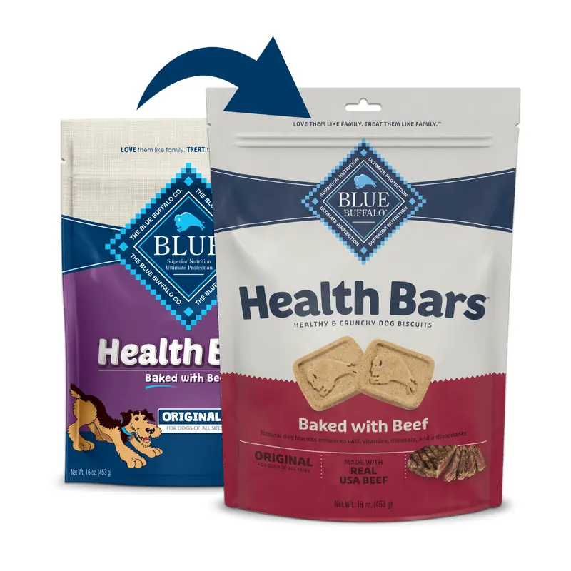 Blue Buffalo Blue Health Bar Crunchy Dog Biscuits Baked with Beef (16oz)