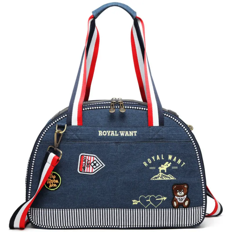 Denim Pet Carrier  Breathable, Stylish & Travel-Ready