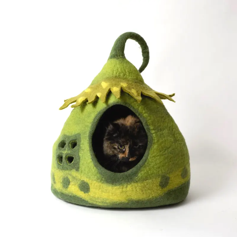 Distinctly Himalayan Pet Cave Fairy House Green