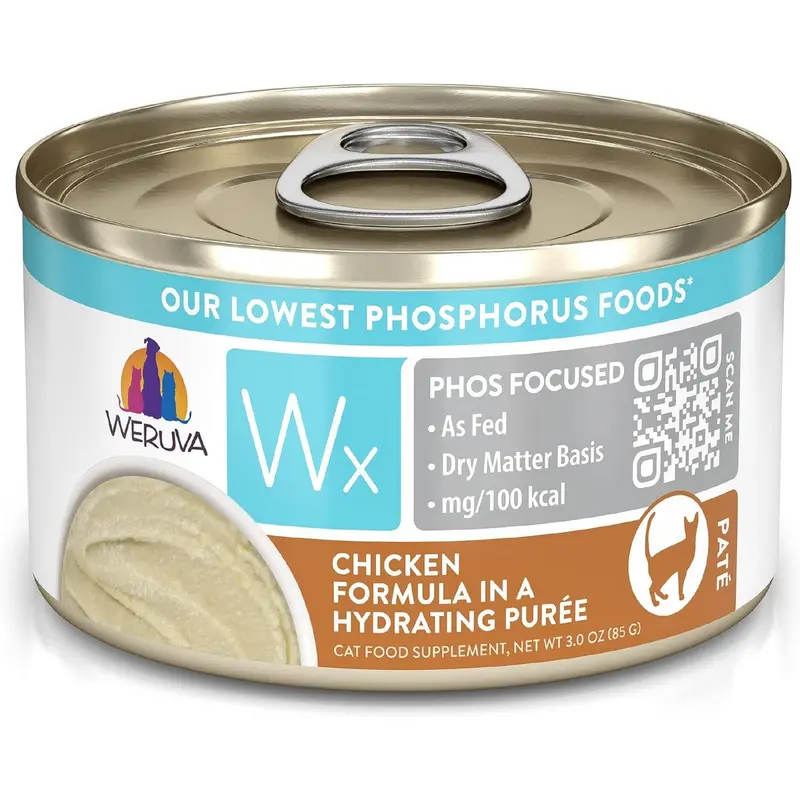 Weruva WX Phos Focused Chicken Puree Canned Cat Food 3oz