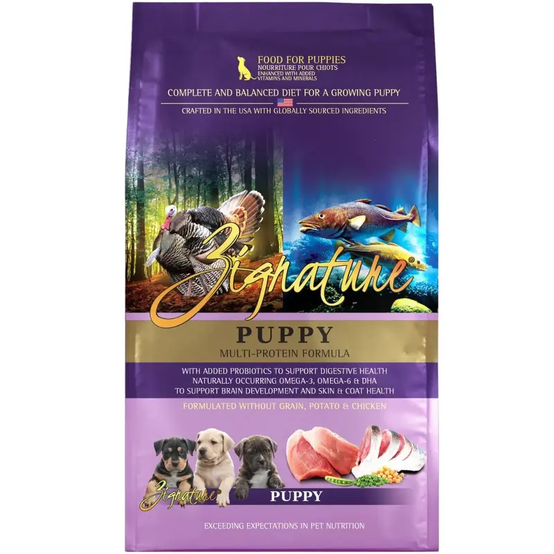 Zignature Puppy Formula Dry Dog Food - Multi-Protein - 12.5lb Bag